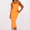 MY ALL BANDAGE MIDI DRESS -AKIRA Shop my all bandage midi dress neon orange 1 1