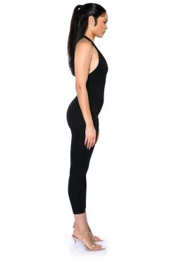 MY EVERYDAY HALTER JUMPSUIT -AKIRA Shop my everyday halter jumpsuit black 6 6