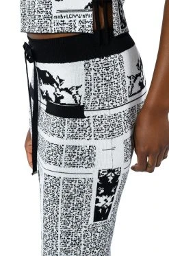 NEWSWORTHY KNIT MAXI SKIRT -AKIRA Shop newsworthy knit maxi skirt black multi 12 12