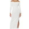 NEXT LEVEL V NECK KNIT MAXI DRESS -AKIRA Shop next level v neck knit maxi dress white 1 1