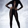ON ONE SEAMLESS CUT OUT CATSUIT -AKIRA Shop on one seamless cut out catsuit black 1 1