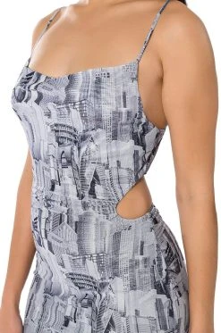 ON TO SOMETHING PRINTED MIDI DRESS -AKIRA Shop on to something printed midi dress black white 5 5