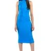 ONE OF ONE SLEEVELESS MIDI DRESS -AKIRA Shop one of one sleeveless midi dress blue 1 1