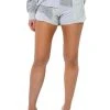 PATCHWORK SHADES OF GREY FAUX LEATHER SHORTS -AKIRA Shop patchwork shades of grey faux leather shorts grey multi 1 1