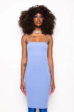 PERFECT EVERYDAY BANDAGE MIDI DRESS -AKIRA Shop perfect everyday bandage midi dress light blue 3 3 c1