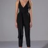 PERFECT FIT SLEEVELESS BELTED JUMPSUIT -AKIRA Shop perfect fit sleeveless belted jumpsuit black 1 1