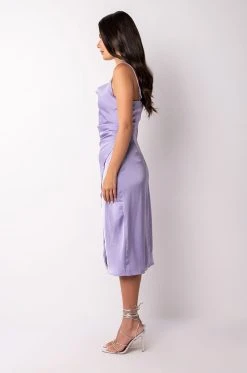 PICTURE OF CLASS SATIN SLIP DRESS 9 PICTURE OF CLASS SATIN SLIP DRESS -AKIRA Shop picture of class satin slip dress light purple 3 3