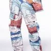 PRINTED CARGO JOGGERS -AKIRA Shop printed cargo joggers multi 1 1