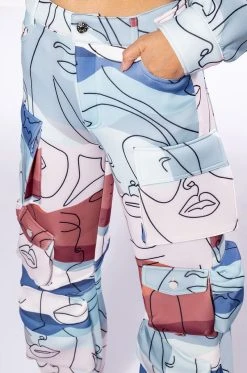 PRINTED CARGO JOGGERS -AKIRA Shop printed cargo joggers multi 6 6