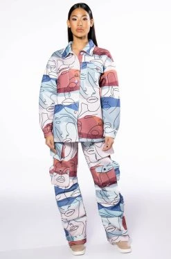 PRINTED CARGO JOGGERS -AKIRA Shop printed cargo joggers multi 7 7