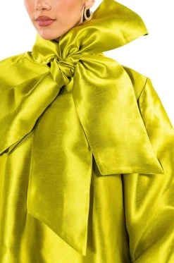 PUFF SLEEVE DROP WAIST MINI DRESS -AKIRA Shop puff sleeve drop waist mini dress green 7 7