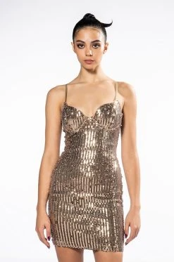 QUEEN OF EVERYTHING SEQUIN MINI DRESS