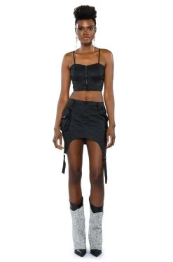 RANGER CAMO MINI SKIRT -AKIRA Shop ranger camo mini skirt black multi 5 5