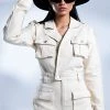 READY FOR ANYTHING LONG SLEEVE UTILITY ROMPER -AKIRA Shop ready for anything long sleeve utility romper ivory 1 1