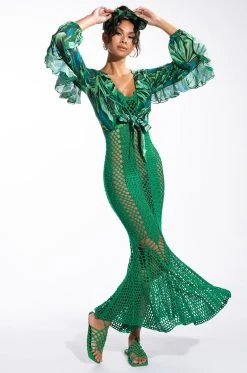CAN'T HELP IT MAXI CROCHET DRESS 11 CAN'T HELP IT MAXI CROCHET DRESS -AKIRA Shop resort cant help it maxi crochet dress green 2 2 c1