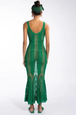 CAN'T HELP IT MAXI CROCHET DRESS 14 CAN'T HELP IT MAXI CROCHET DRESS -AKIRA Shop resort cant help it maxi crochet dress green 5 5 c1