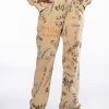 ROYALTY DRAWING WIDE LEG SWEATPANT -AKIRA Shop royalty drawing wide leg sweatpant beige 1 1 c1 c1 c1