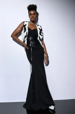 RUN THE WORLD STRAPLESS MAXI DRESS -AKIRA Shop run the world strapless maxi dress black 5 5