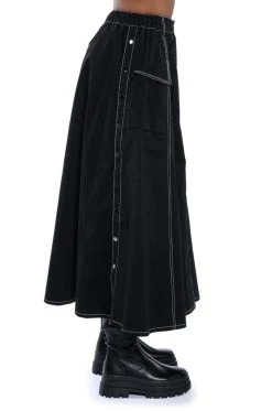 SECRET ADMIRER DENIM MAXI SKIRT 15 SECRET ADMIRER DENIM MAXI SKIRT -AKIRA Shop secret admirer denim maxi skirt black 7 7 c1
