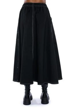 SECRET ADMIRER DENIM MAXI SKIRT 16 SECRET ADMIRER DENIM MAXI SKIRT -AKIRA Shop secret admirer denim maxi skirt black 8 8