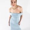 SERIOUS VIBES MAXI FITTED DRESS 1 SERIOUS VIBES MAXI FITTED DRESS -AKIRA Shop serious vibes maxi fitted dress light blue 1 1