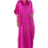 SHE'S RICH OVERSIZED SATIN JUMPSUIT IN PINK -AKIRA Shop shes rich oversized satin jumpsuit in pink pink 1 1