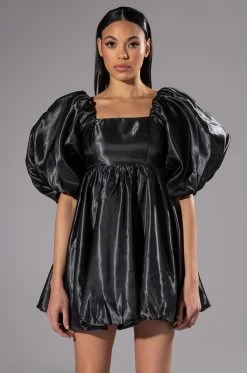 SO SWEET PUFF SLEEVE MINI DRESS