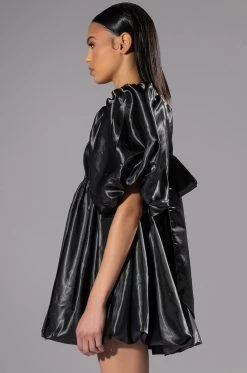 SO SWEET PUFF SLEEVE MINI DRESS -AKIRA Shop so sweet puff sleeve mini dress black 5 5