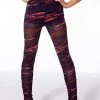 SOMETHING SPECIAL MESH LEGGING WITH RUCHED DETAIL -AKIRA Shop something special mesh legging with ruched detail purple multi 1 1