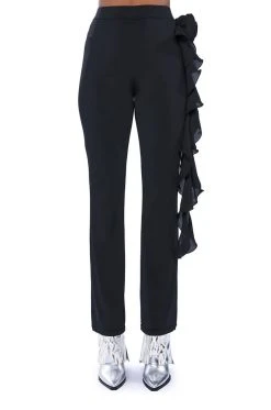 STELLA FLOUNCED FLARED LEGGING -AKIRA Shop stella flounced flared legging black 8 8