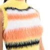 STRIPED FUZZY SWEATER DRESS -AKIRA Shop striped fuzzy sweater dress yellow multi 9 9
