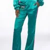 SUPERSONIC SATIN WIDE LEG JOGGER -AKIRA Shop supersonic satin wide leg jogger green multi 1 1
