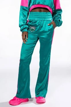 SUPERSONIC SATIN WIDE LEG JOGGER