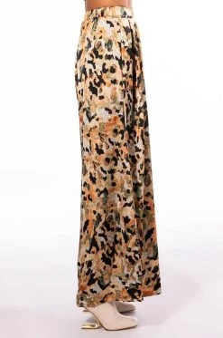 SWEET LOVE WIDE PALAZZO PANT -AKIRA Shop sweet love wide palazzo pant beige multi 4 4 c1 c1 c1