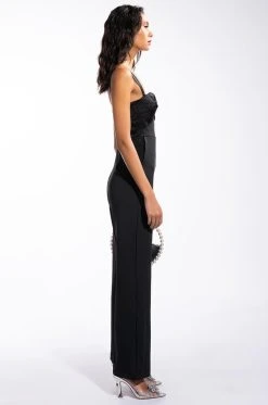 SWITCH IT UP WIDE LEG JUMPSUIT -AKIRA Shop switch it up wide leg jumpsuit black 3 3