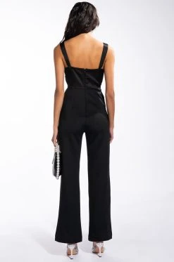 SWITCH IT UP WIDE LEG JUMPSUIT -AKIRA Shop switch it up wide leg jumpsuit black 4 4