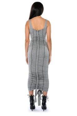 TAKE ME AWAY CINCHED MAXI DRESS 10 TAKE ME AWAY CINCHED MAXI DRESS -AKIRA Shop take me away cinched maxi dress black grey 4 4