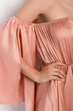 TAKE YOU THERE OFF THE SHOULDER ROMPER -AKIRA Shop take you there off the shoulder romper mauve 6 6