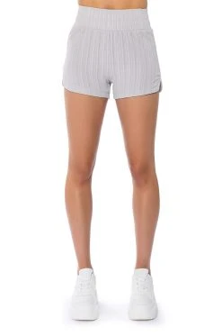 TIME TO RELAX DOLPHIN SHORTS -AKIRA Shop time to relax dolphin shorts light grey 5 5