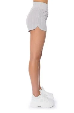 TIME TO RELAX DOLPHIN SHORTS -AKIRA Shop time to relax dolphin shorts light grey 6 6