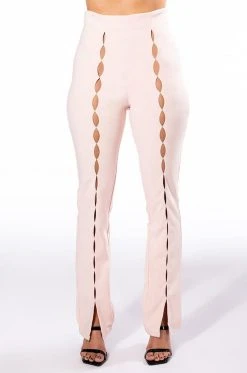 TINO SMALL KEYHOLE TROUSER -AKIRA Shop tino small keyhole trouser light pink 5 5 c1