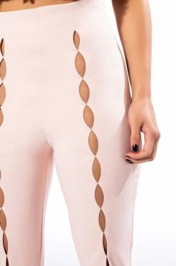 TINO SMALL KEYHOLE TROUSER -AKIRA Shop tino small keyhole trouser light pink 8 8