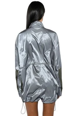 UNBOTHERED SPORTY LONG SLEEVE ROMPER -AKIRA Shop unbothered sporty long sleeve romper grey 6 6