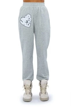 UNREAL JOGGER WITH PATCHES 16 UNREAL JOGGER WITH PATCHES -AKIRA Shop unreal jogger with patches heather grey 6 6