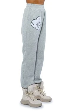 UNREAL JOGGER WITH PATCHES 17 UNREAL JOGGER WITH PATCHES -AKIRA Shop unreal jogger with patches heather grey 7 7