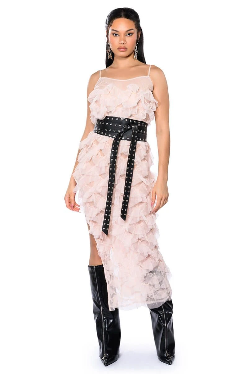 WISHLIST MESH TEXTURED MAXI DRESS 3 WISHLIST MESH TEXTURED MAXI DRESS