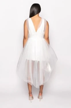 WOKE UP LIKE THIS MINI TULLE DRESS -AKIRA Shop woke up like this mini tulle dress white 6 6 c1