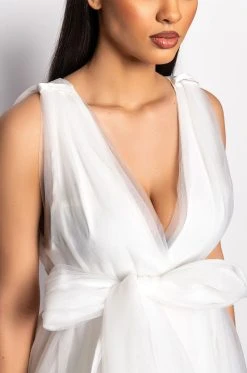 WOKE UP LIKE THIS MINI TULLE DRESS -AKIRA Shop woke up like this mini tulle dress white 7 7 c1